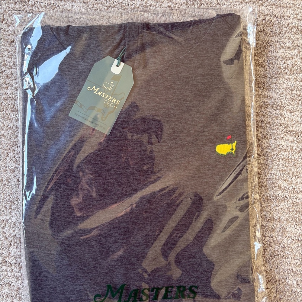 2026 Masters Tech Men's Lightweight Performance Hoodie in Charcoal